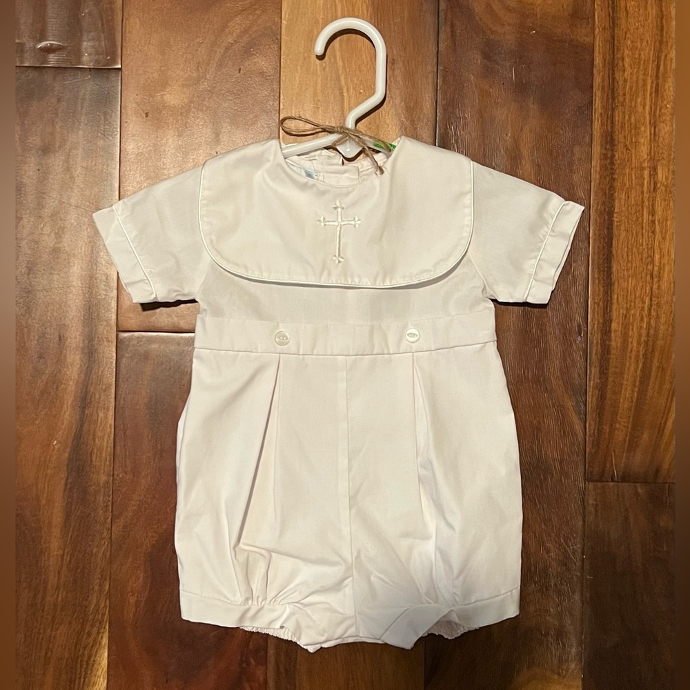 Petit Ami Christening Baptism Jon Jon Size 3 months NWOT
